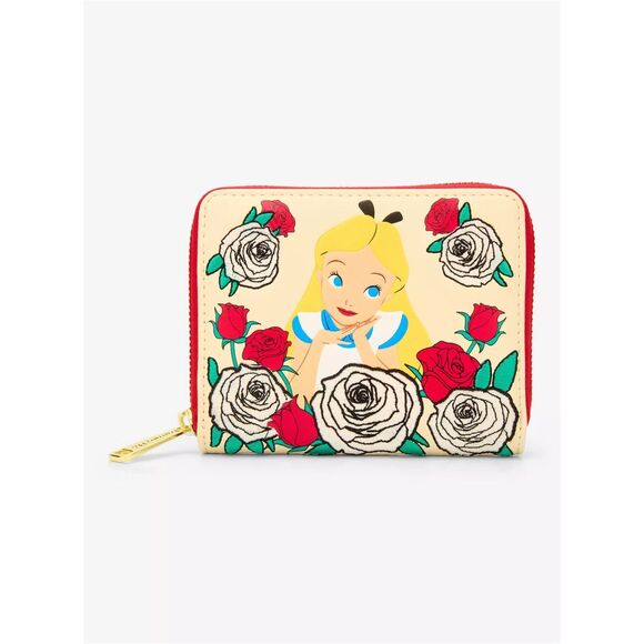 Loungefly Disney Alice in Wonderland Color Changing Roses Zip Wallet - Picture 3 of 6